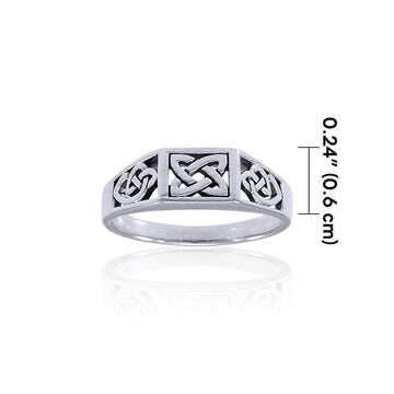 Celtic Knotwork Sterling Silver Ring TRI1315 - Jewelry